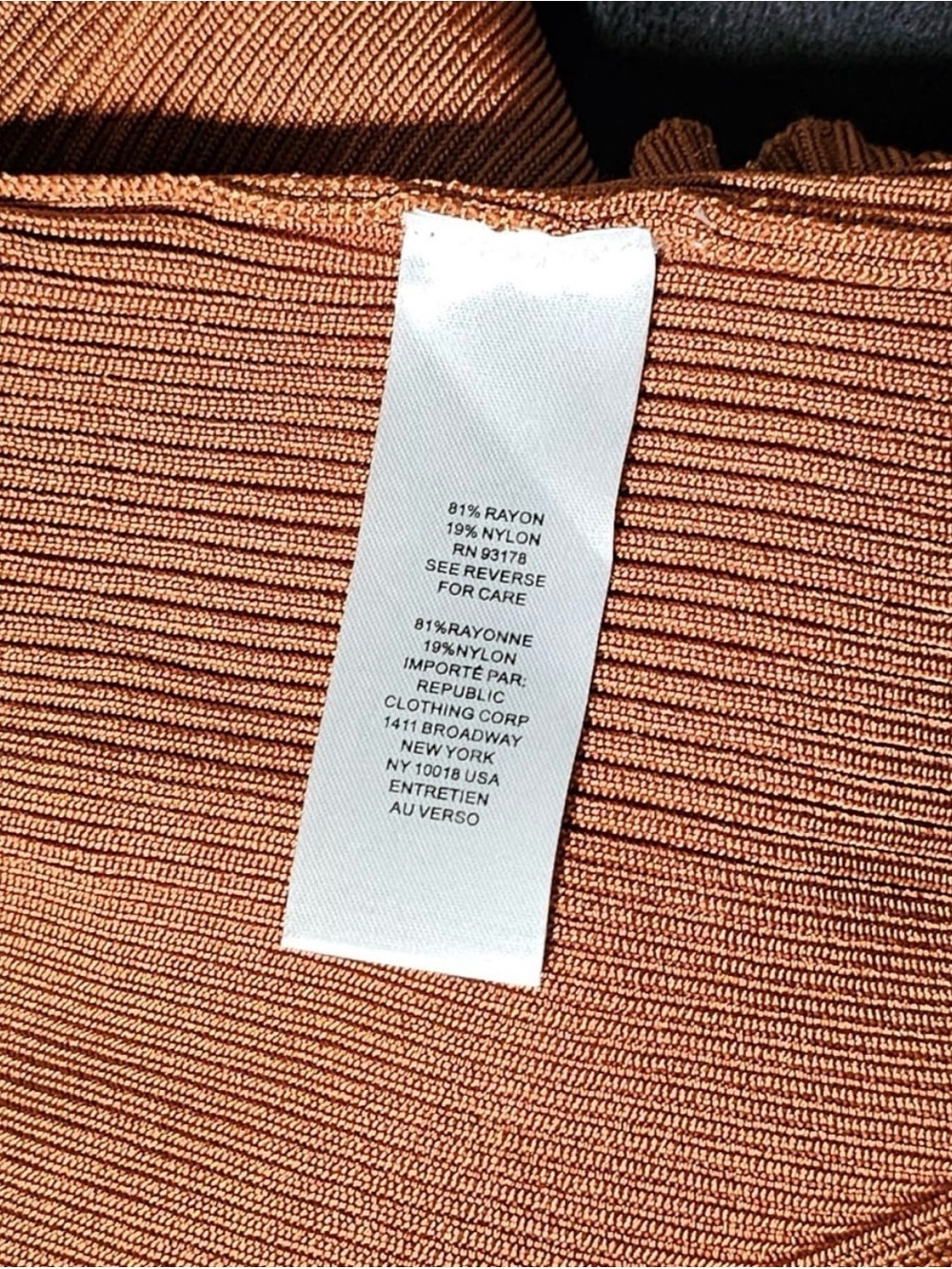🤎 House of Harlow 1960 Burnt Orange Ribbed One Shoulder Midi Dress S NWT - Picture 13 of 14